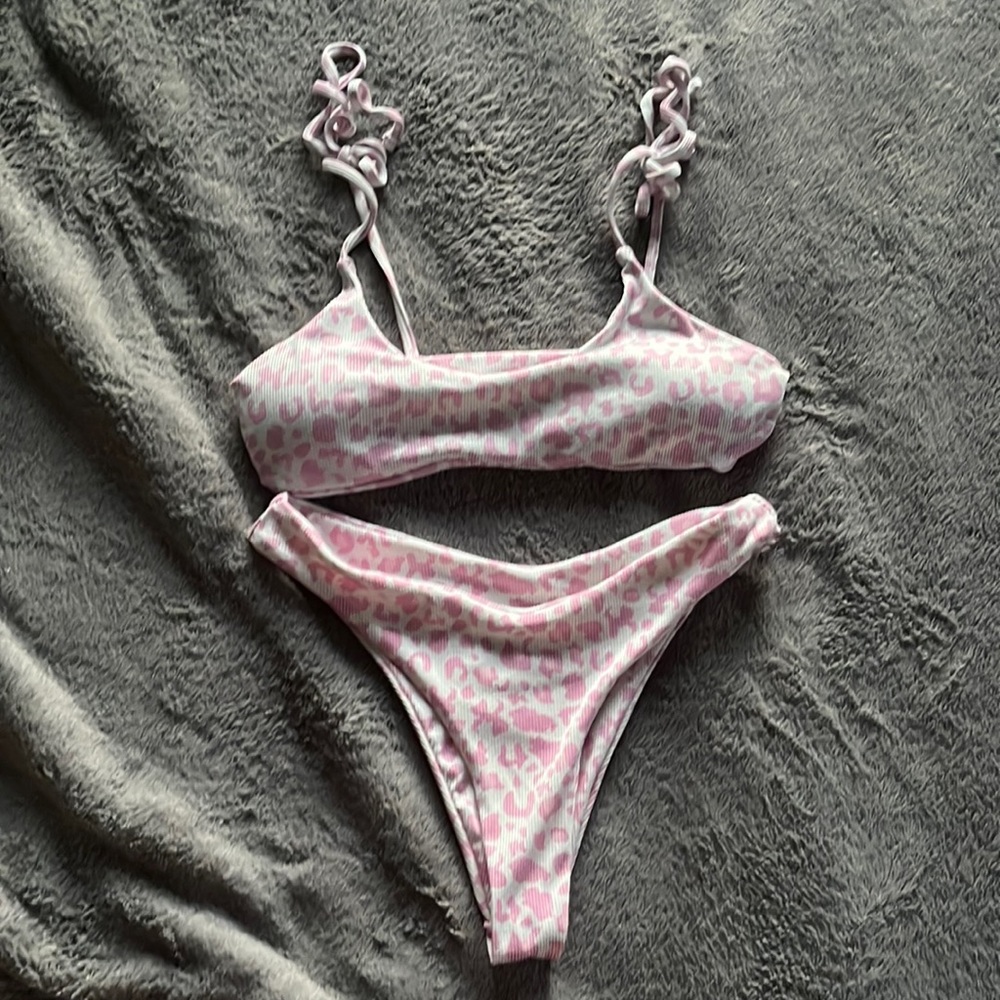 Pink Cheetah SHEIN Bikini